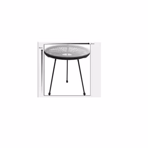 Stolik ogrodowy okrągły ACAPULCO MONO 50 cm - pomarańczowy