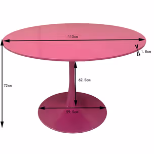 Podstawa do stołu Schickeria Różowa Ø110cm