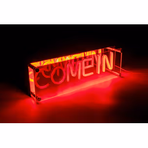 Lampa stołowa LED FONT Come in - czerwony
