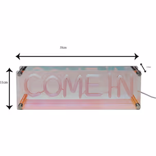 Lampa stołowa LED FONT Come in - czerwony