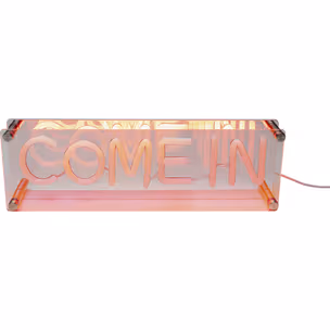 Lampa stołowa LED FONT Come in - czerwony