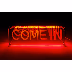 Lampa stołowa LED FONT Come in - czerwony