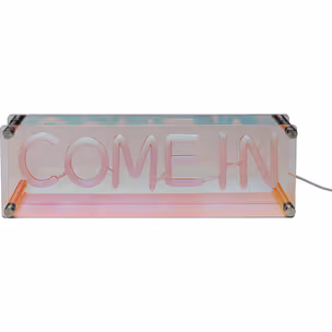 Lampa stołowa LED FONT Come in - czerwony