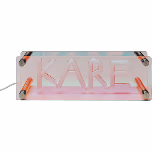 Lampa stołowa LED FONT Kare - czerwony