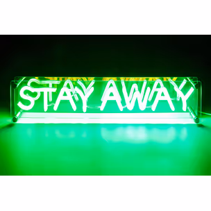 Lampa Stołowa LED Font STAY AWAY