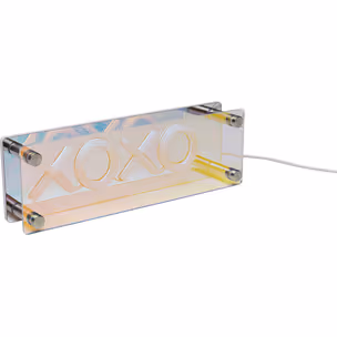 Lampa stołowa LED FONT XOXO - czerwony