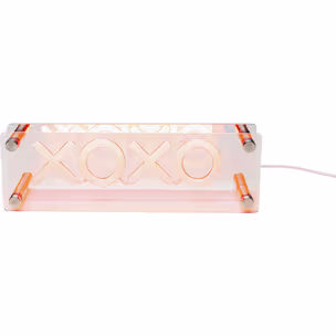 Lampa stołowa LED FONT XOXO - czerwony