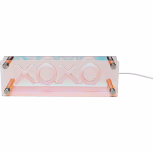 Lampa stołowa LED FONT XOXO - czerwony