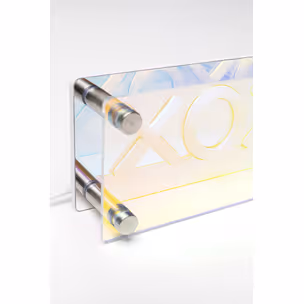 Lampa stołowa LED FONT XOXO - czerwony