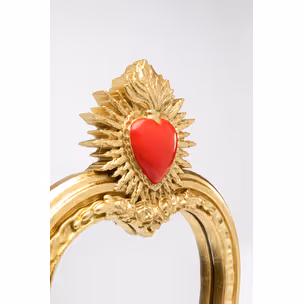 Lusterko FLAMING HEART 16.5x30 - złoty