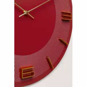 Zegar ścienny okrągły LEONARDO 48.5 cm - czerwony