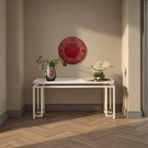 Zegar ścienny okrągły LEONARDO 48.5 cm - czerwony