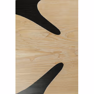 Stolik kawowy PETAL 90x60 - czarny/naturalny