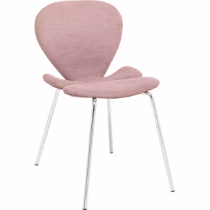 Krzesło tapicerowane SOFT PETAL - różowy