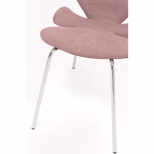 Krzesło tapicerowane SOFT PETAL - różowy