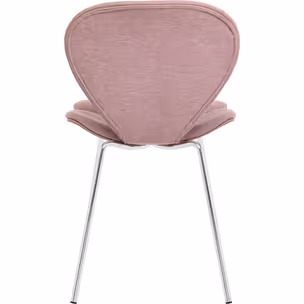Krzesło tapicerowane SOFT PETAL - różowy