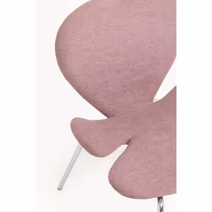 Krzesło tapicerowane SOFT PETAL - różowy