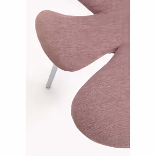 Krzesło tapicerowane SOFT PETAL - różowy