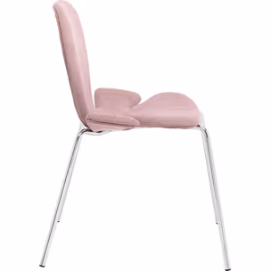 Krzesło tapicerowane SOFT PETAL - różowy