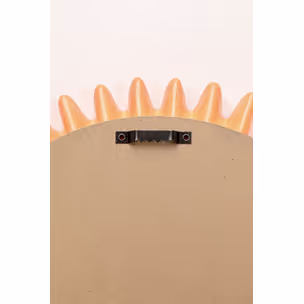 Lustro ścienne okrągłe HERMOSA 32 cm - pomarańczowy
