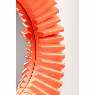 Lustro ścienne okrągłe HERMOSA 32 cm - pomarańczowy