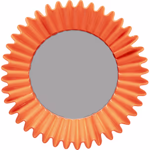 Lustro ścienne okrągłe HERMOSA 32 cm - pomarańczowy