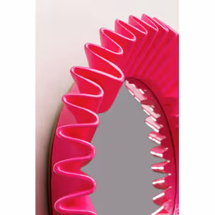 Lustro ścienne okrągłe HERMOSA 38 cm - różowy