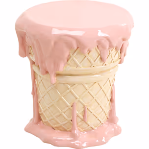 Stołek ICE CREAM PINK - różowy