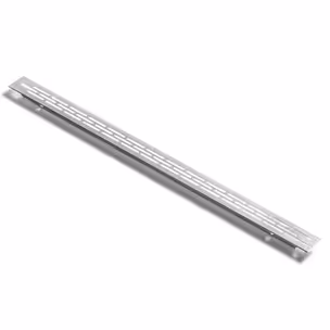 Kratka wentylacyjna mini 23 x 375 mm - efekt stali nierdzewnej