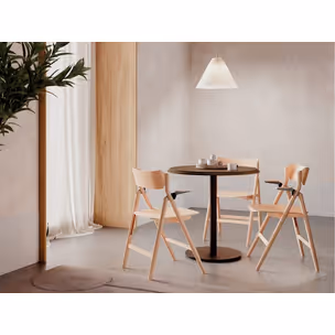 Stół okrągły dębowy ST-2317 RONDA CAFE 60 cm
