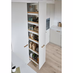Cargo wysokie DISPENSA Liro z drewnem 1900-2300/ 300/ 6/ biała PEKA