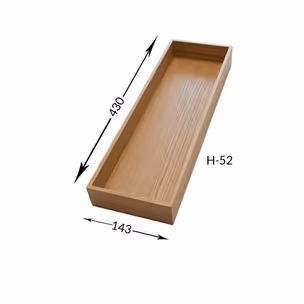Skrzynka drewniana 143x430x52 mm/ dąb PEKA