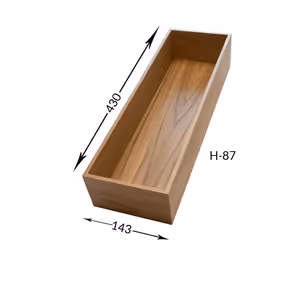 Skrzynka drewniana 143x430x87 mm/ dąb PEKA