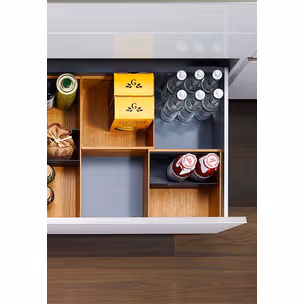 FineLine LiniQ - kwadratowa skrzynka z uchwytami 236x236x120 mm/ dąb PEKA