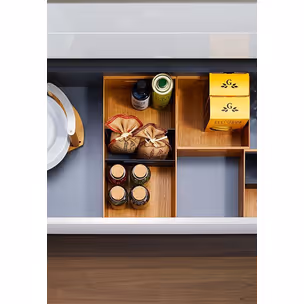 FineLine LiniQ - prostokątna skrzynka z uchwytami 236x472x120 mm/ dąb PEKA