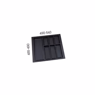 Wkład CLASSICO-Kristall 600/ wymiar 540 x 490/ czarny PEKA