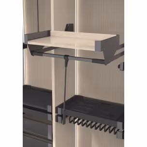 CONERO TOP - pantograf z półką/ 985-1168 mm/ 0,5-12 kg/ czarny PEKA