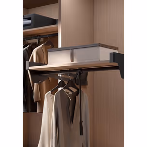 CONERO TOP - pantograf z półką/ 985-1168 mm/ 0,5-12 kg/ czarny PEKA
