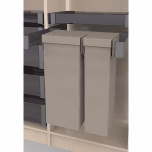 CONERO Set - organizer do garderoby/ 410-470 mm/ czarny PEKA