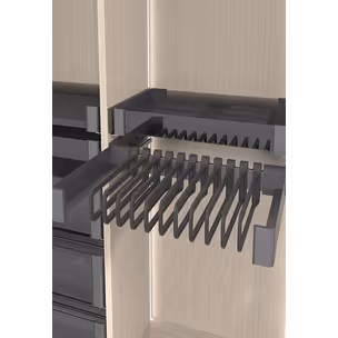 CONERO Set - organizer do garderoby/ 910-970 mm/ czarny PEKA