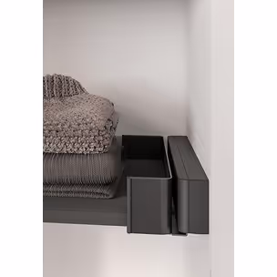 CONERO - listwa dystansowa do prowadnic/ 1 szt./ czarna PEKA
