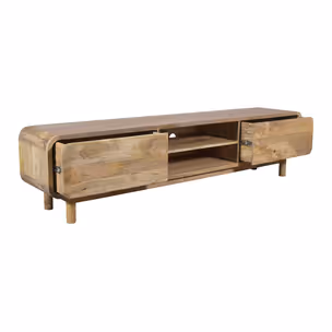 Szafka RTV drewniana z szufladami BARCELONA BC-05-MN 210 cm - mango naturalne