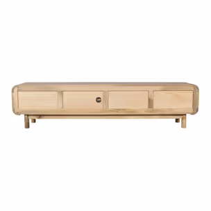Szafka RTV drewniana z szufladami BARCELONA BC-05-MN 210 cm - mango naturalne