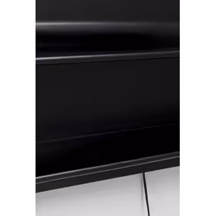 Lustro ścienne z półką i oświetleniem AERO LED - czarny