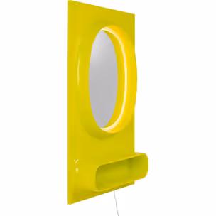 Lustro ścienne z oświetleniem i półką AERO LED 80x141 - zielony