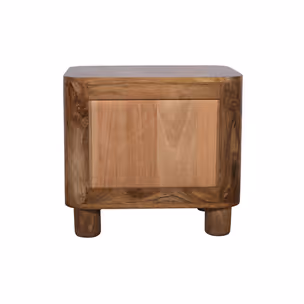 Szafka nocna drewniana z szufladami RIMINI RM-09-CR - mango caramel