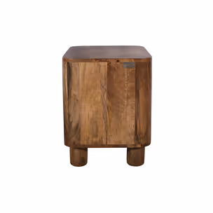 Szafka nocna drewniana z szufladami RIMINI RM-09-CR - mango caramel