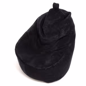 Fotel z poduszką YOKO Sztruks SZ19 - czarny
