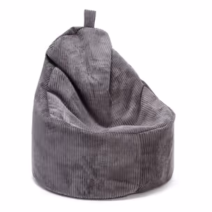 Fotel z poduszką YOKO Sztruks SZ90 - ciemny szary