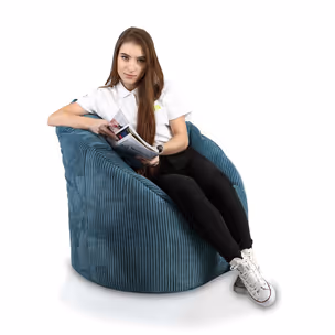 Fotel SIMONE Sztruks SZ75 - ciemny turkusowy